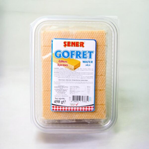 Şener Gofret 450 Gr Sade (Pvc)