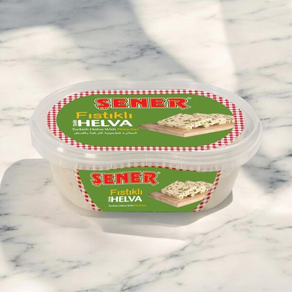 Şener Helva 300 Gr Fıstıklı Plastik Kutu