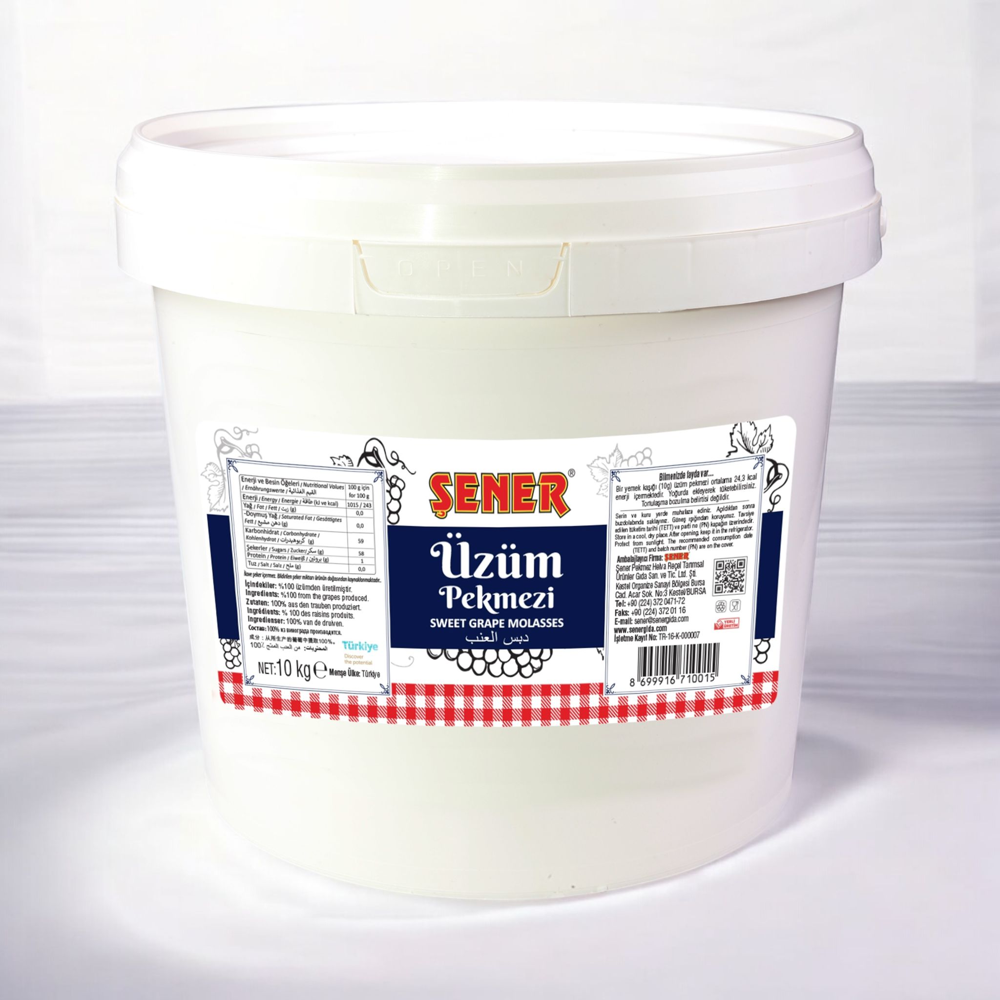 WhatsApp-Image-2025-01-02-at-12.25.04 Şener Pekmez 10 Kg Üzüm Kova - Görsel 1