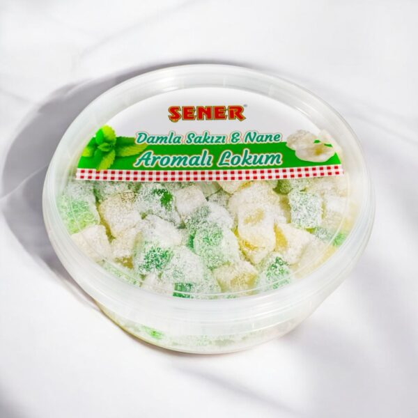 Şener Lokum 350 Gr Damla Sakızlı&Nane Aromalı Pvc