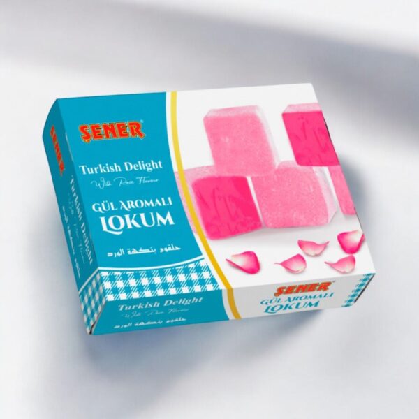 Şener Lokum 1 Kg Güllü Hediyelik